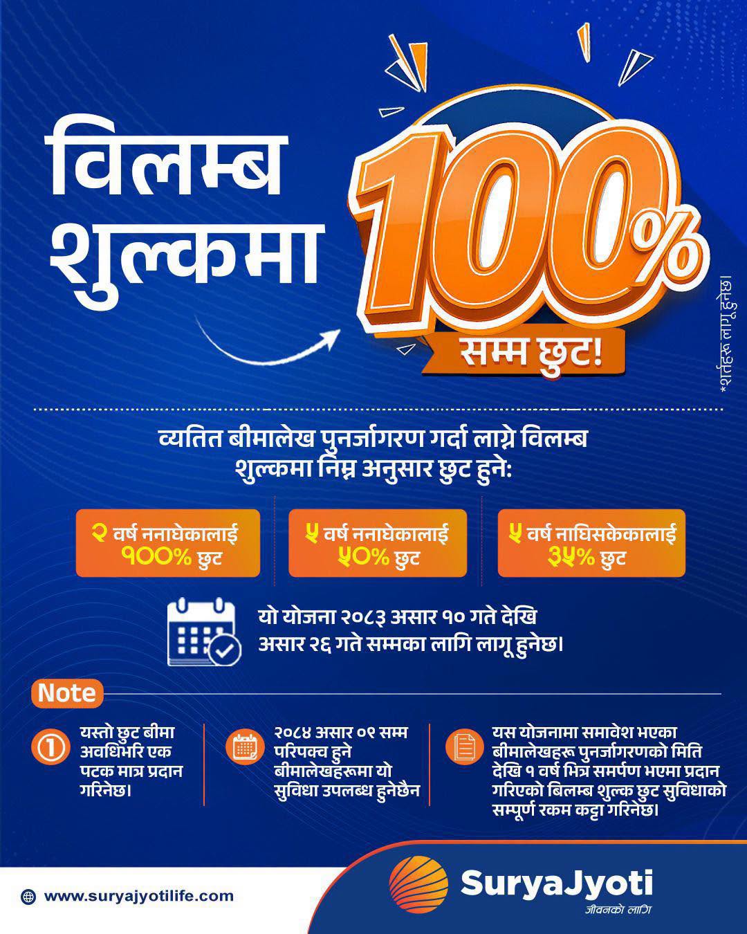 Popp Notice  Late Fee Waive Ashadh 2083